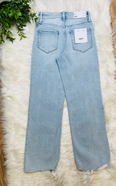 Vervet High Rise Slim Wide Leg Jeans