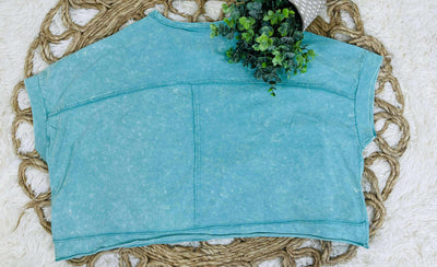 Very J Green round neck top