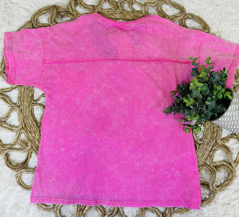 Very J Pink V-neck top