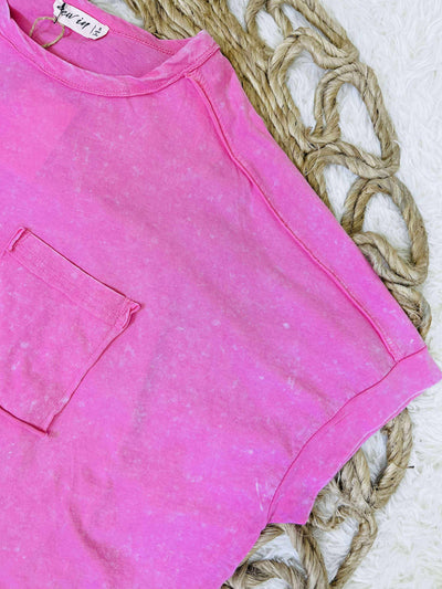 Very J Pink round neck top