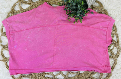 Very J Pink round neck top