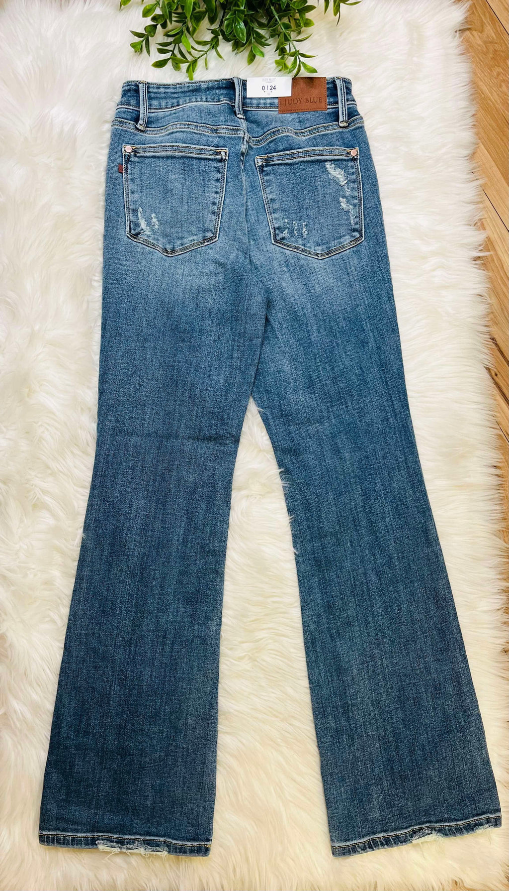 Vintage Wash Boot Cut Judy Blue Jeans Regular and Curvy Women’s