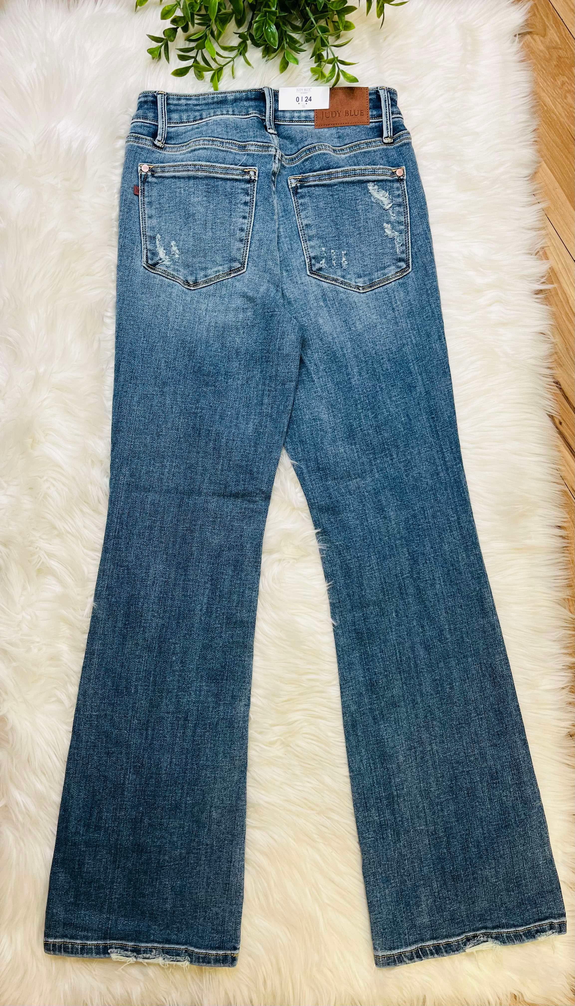Vintage Wash Boot Cut Judy Blue Jeans Regular and Curvy Women’s