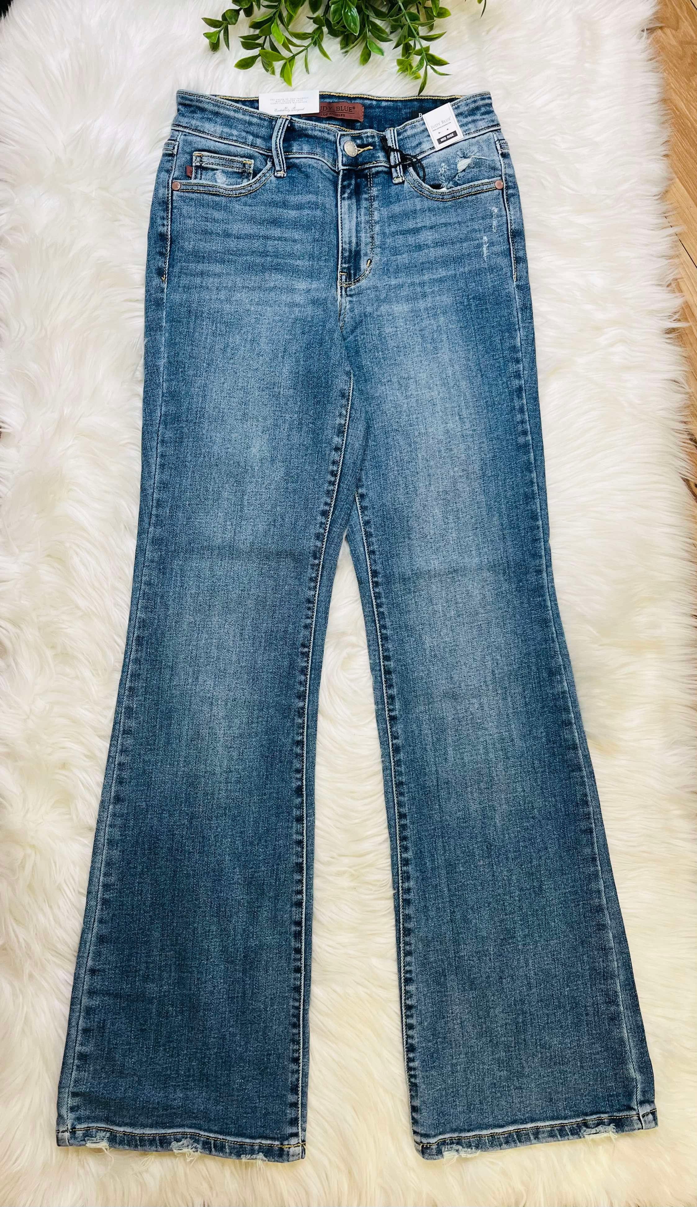 Vintage Wash Boot Cut Judy Blue Jeans Regular and Curvy Women’s