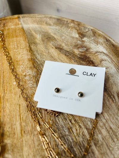White and Gold Circle Beaded Necklace