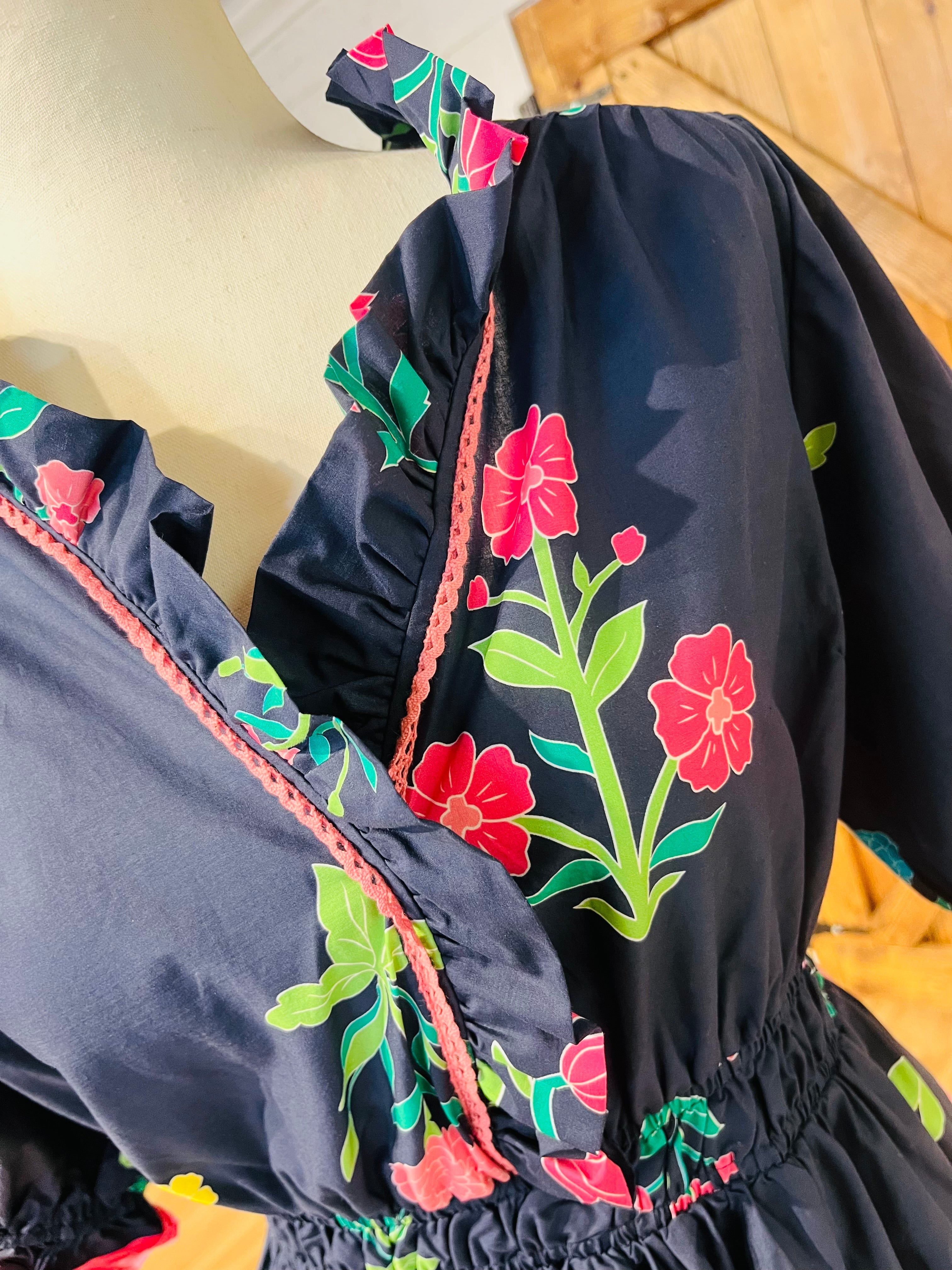Women’s Navy Floral Dress