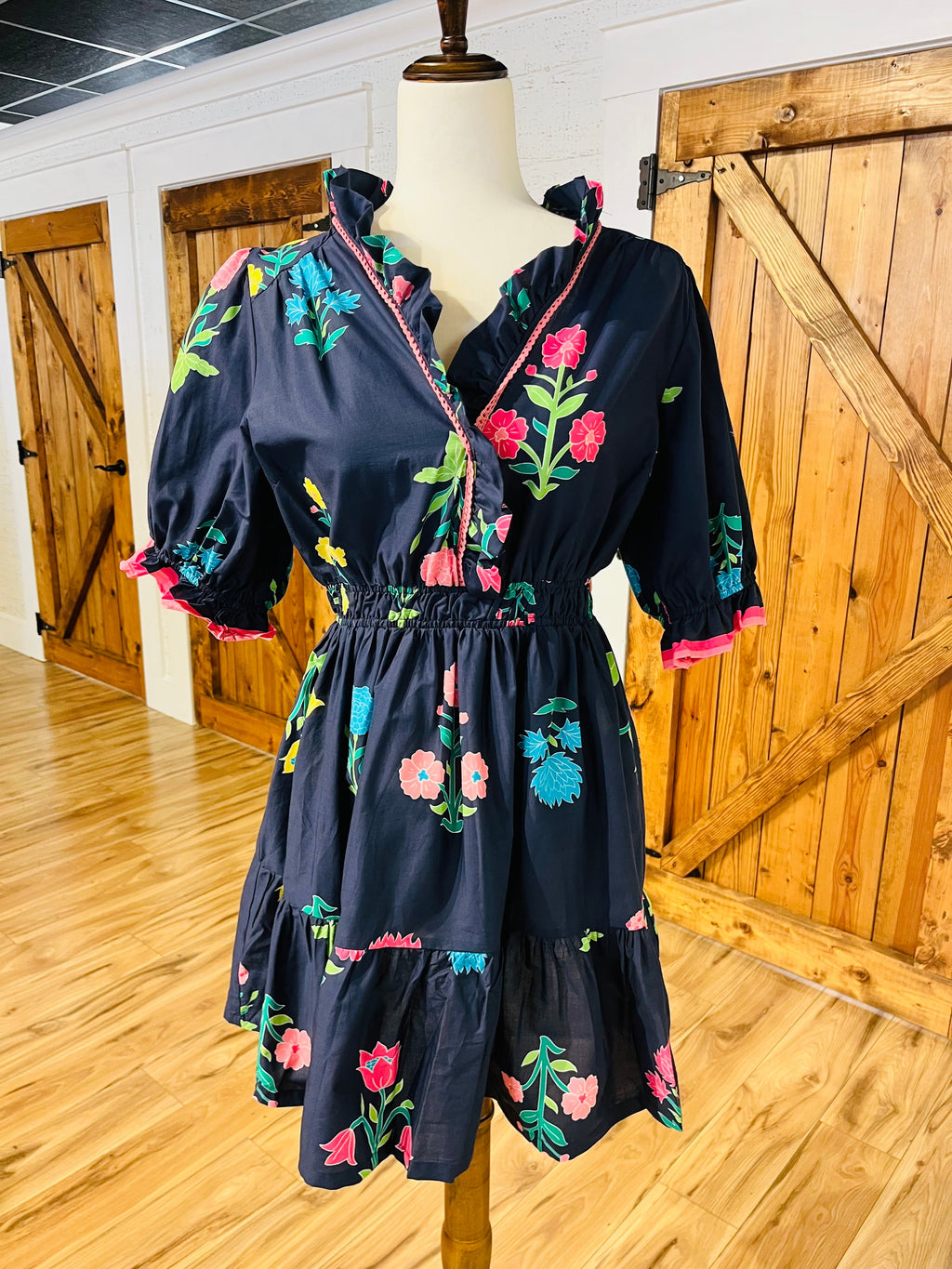 Women’s Navy Floral Dress