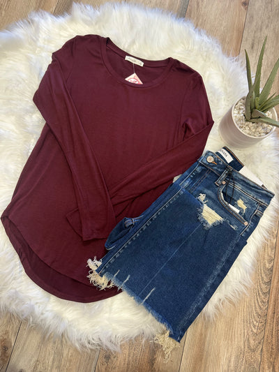 Women’s Active USA Burgundy Top - Mini Mee Boutique