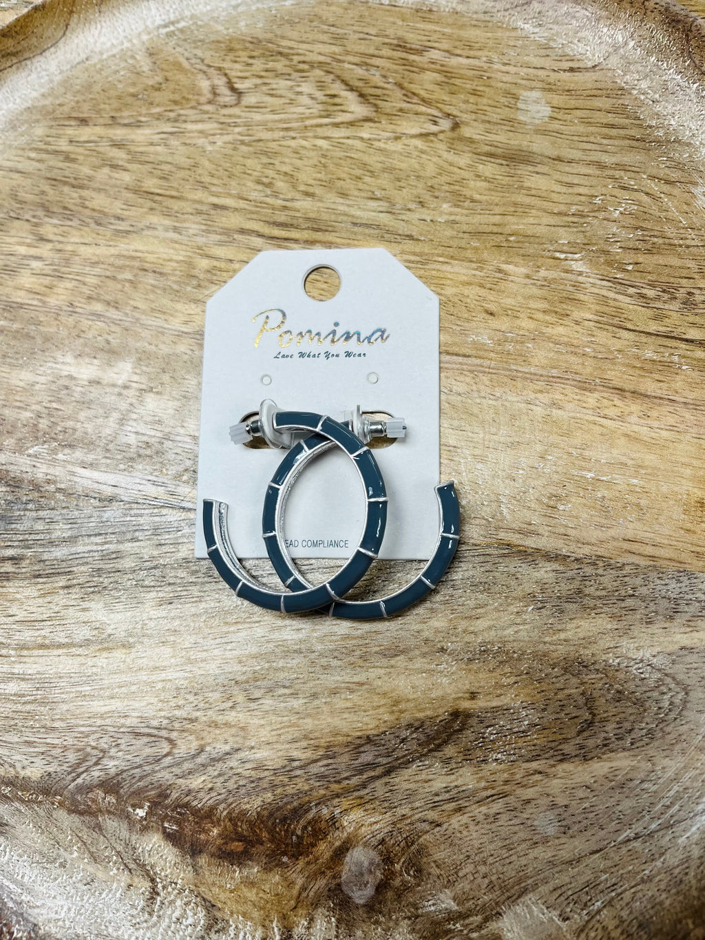 Women’s Blocked Hoops Earrings