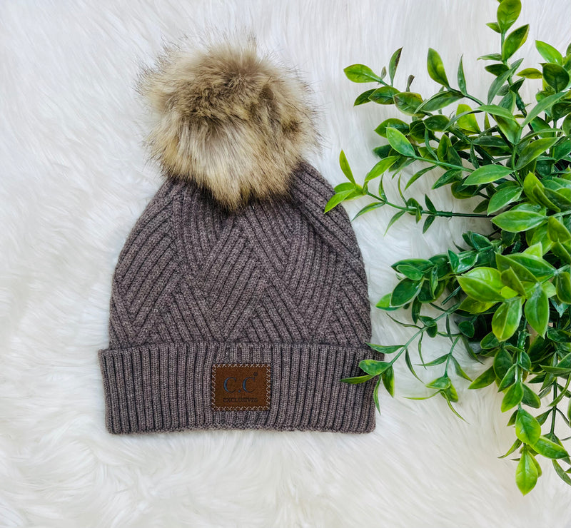 Women’s Brown CC beanie