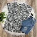 Women’s Button Down Cheetah Top