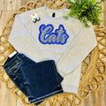 Women’s Cats Embroidered Graphic Sweatshirt