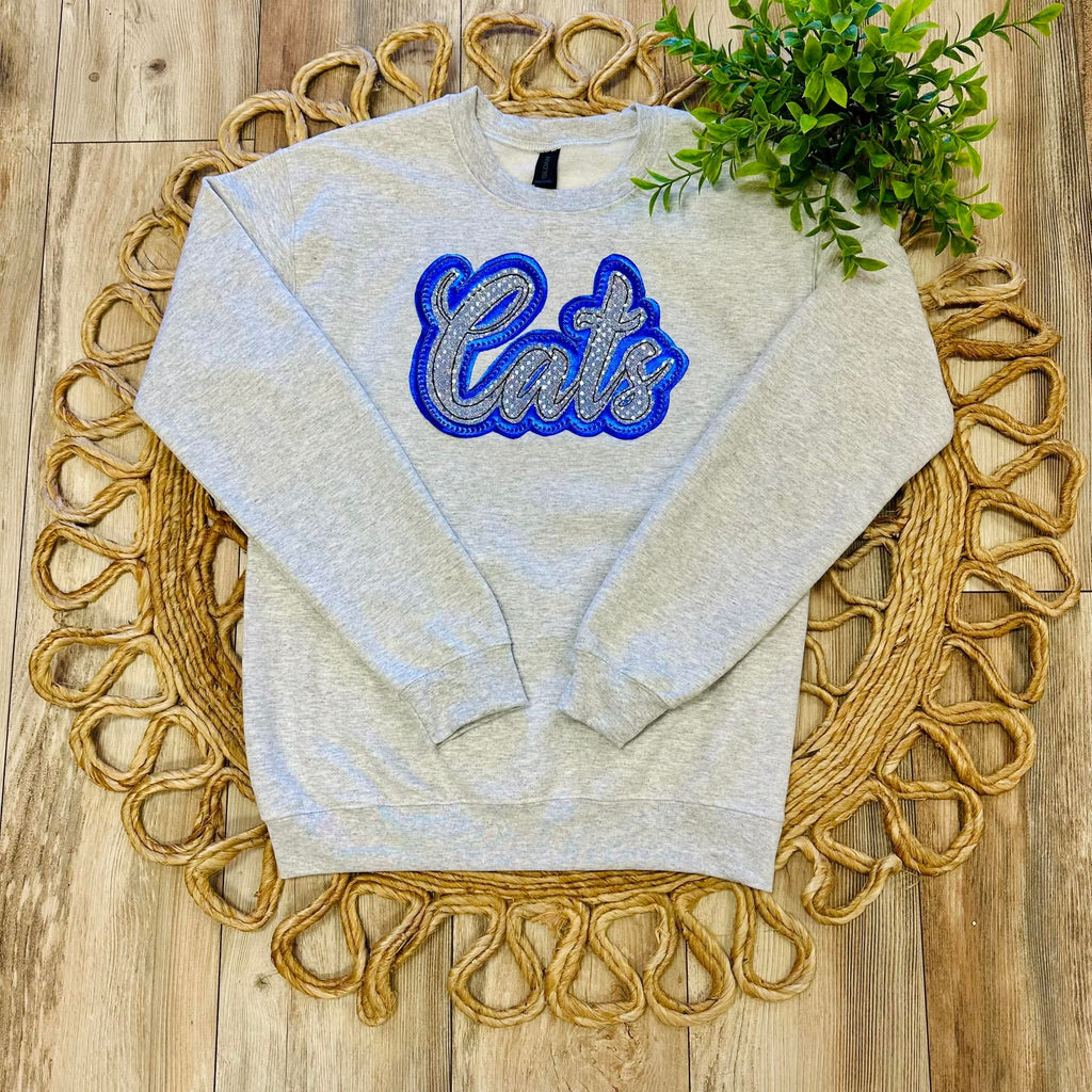 Women’s Cats Embroidered Graphic Sweatshirt