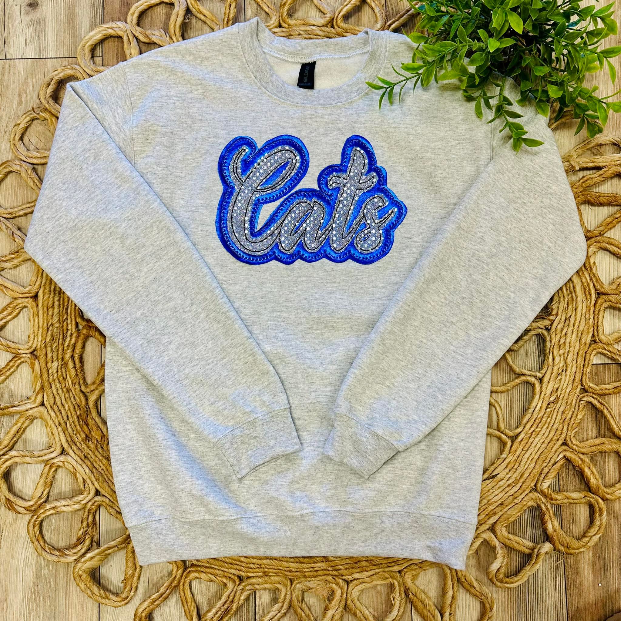 Women’s Cats Embroidered Graphic Sweatshirt