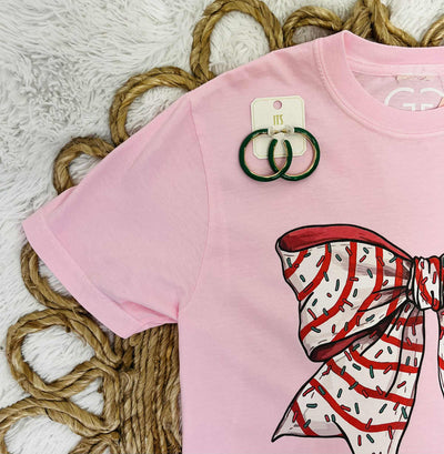 Women’s Christmas Bow Graphic Tee