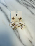 Women’s Cream Floral Earrings