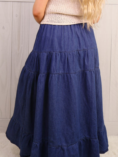 Women’s Denim Midi Skirt