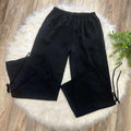 Women’s Drawstring Elastic Waist Wide Leg Pants with Side Tie Details