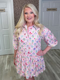 Women’s Floral Bouquet Bubble Dress SS