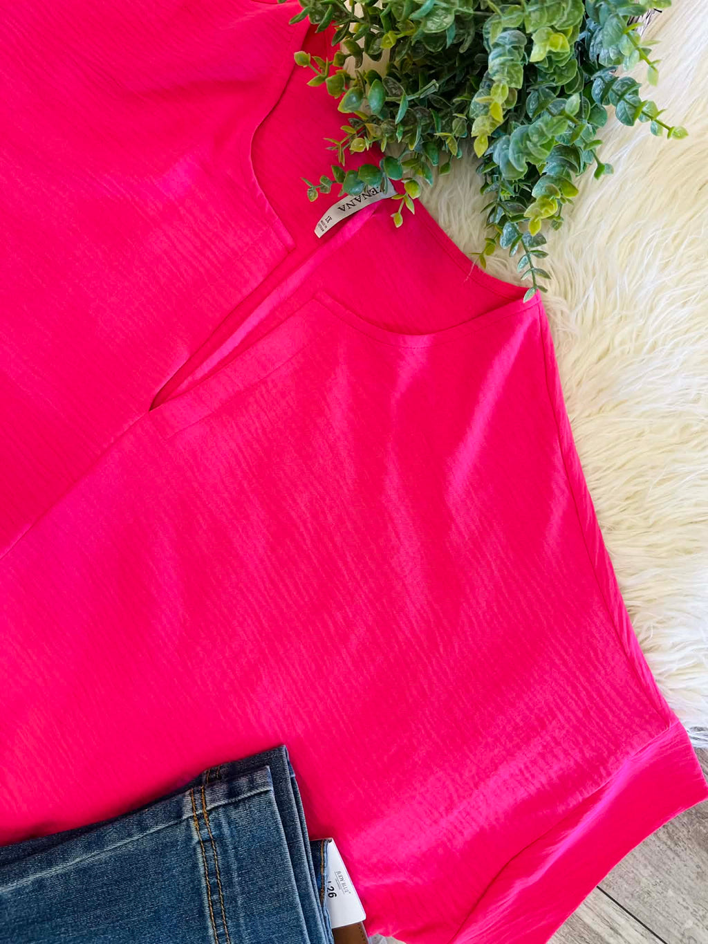 Women’s Fuschia Zenana Curvy Top