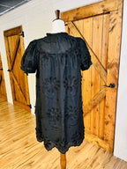 Women’s GiGiO Black 3D Floral Dress