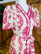 Women’s GiGiO Decorative Print Waist Tie Maxi Dress