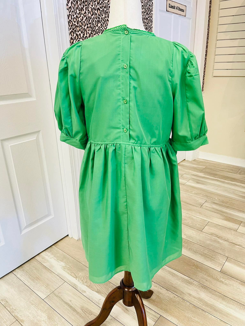 Women’s GiGiO Green Bow Tie Waist Dress