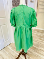Women’s GiGiO Green Bow Tie Waist Dress
