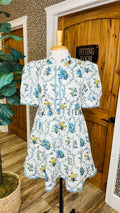 Women’s GiGiO Winding Vine Floral Button Down Dress