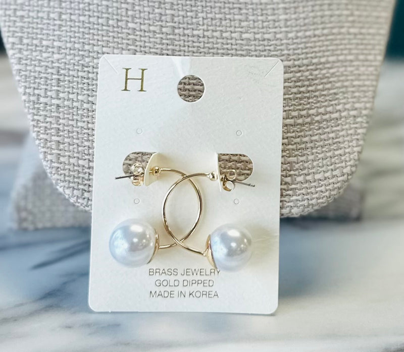 Women’s Gold with Pearls Earrings