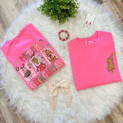 Women’s Grinch Christmas Crewneck Graphic Sweatshirt