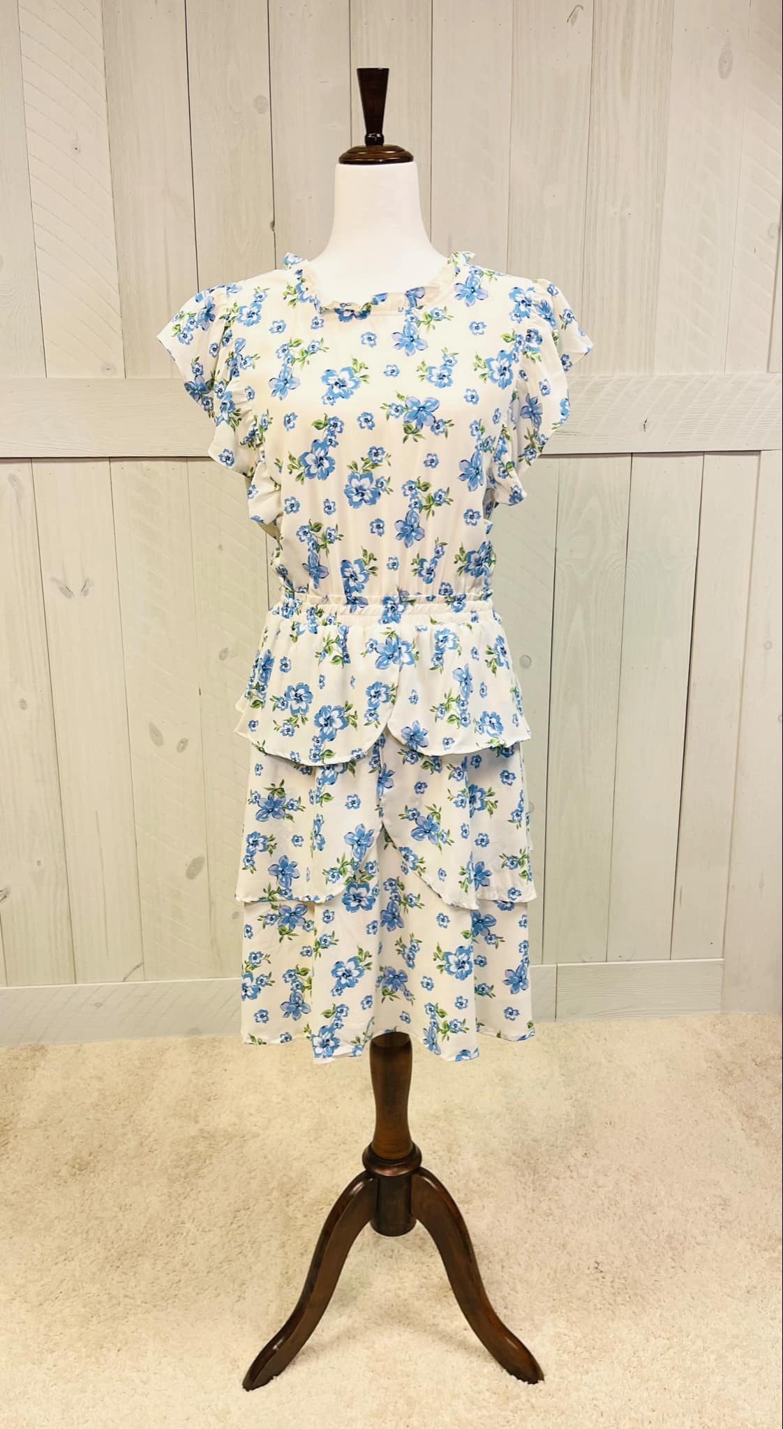 Women’s Hayden Blue Floral Dress SS