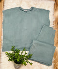 Women’s Jade Ribbed Sleeveless Pant Set