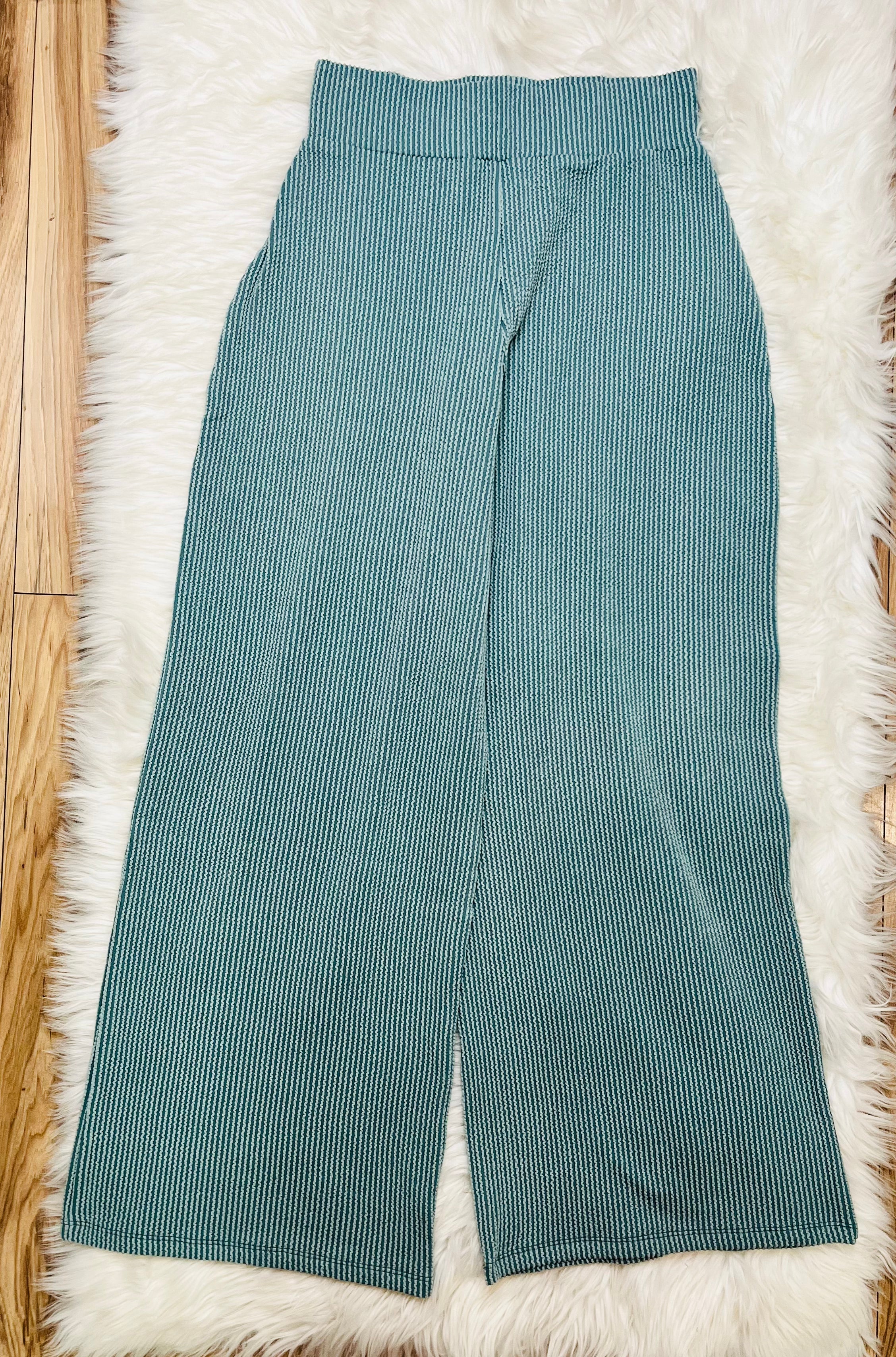 Women’s Jade Ribbed Sleeveless Pant Set