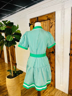 Women’s Jodifl Green Stripe Belted Dress