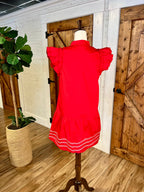 Women’s Jodifl Red Ivory Embroidered Dress