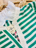 Women’s Kelly Green Striped Umgee Dress