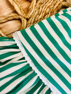 Women’s Kelly Green Striped Umgee Dress