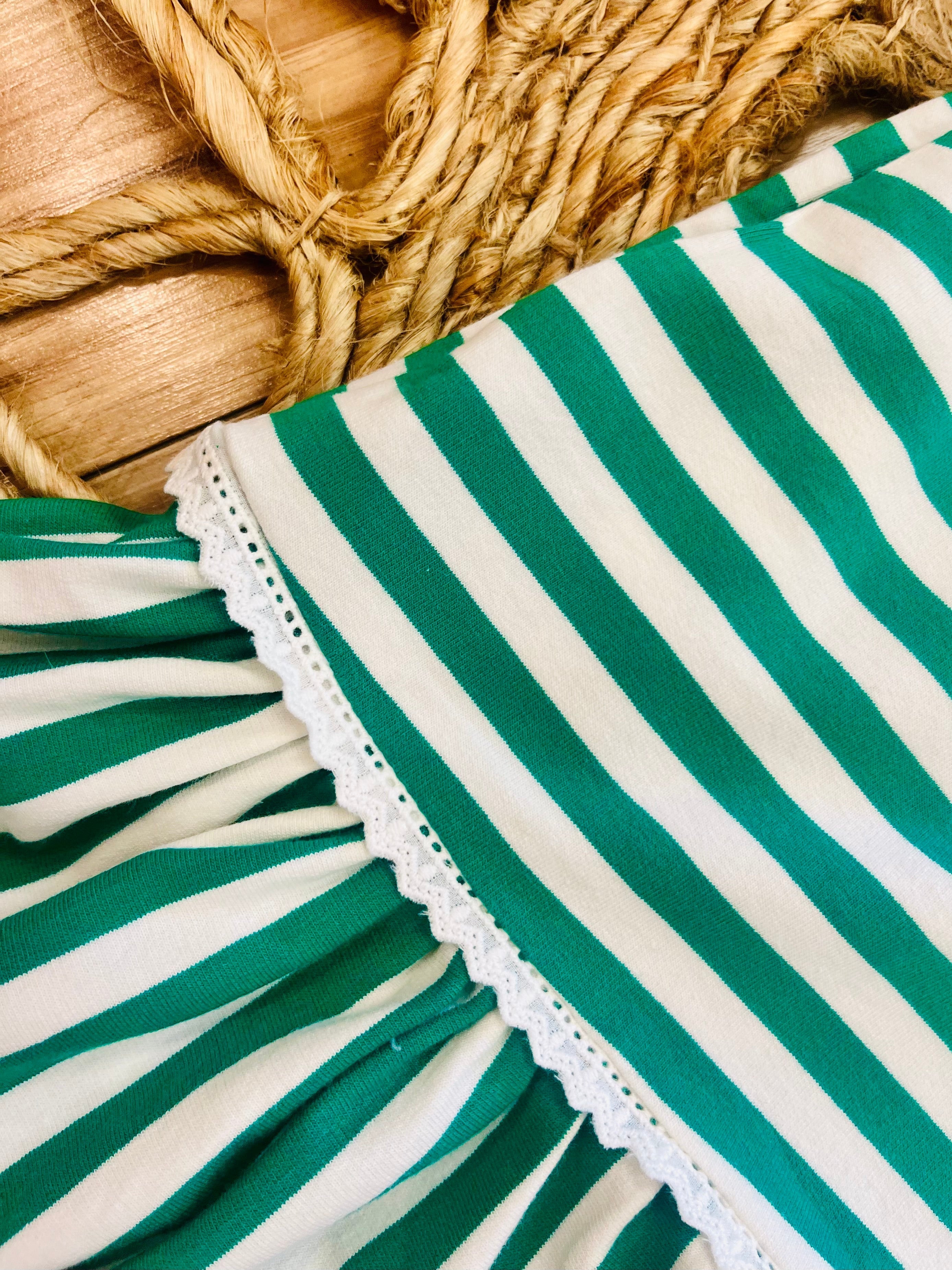 Women’s Kelly Green Striped Umgee Dress