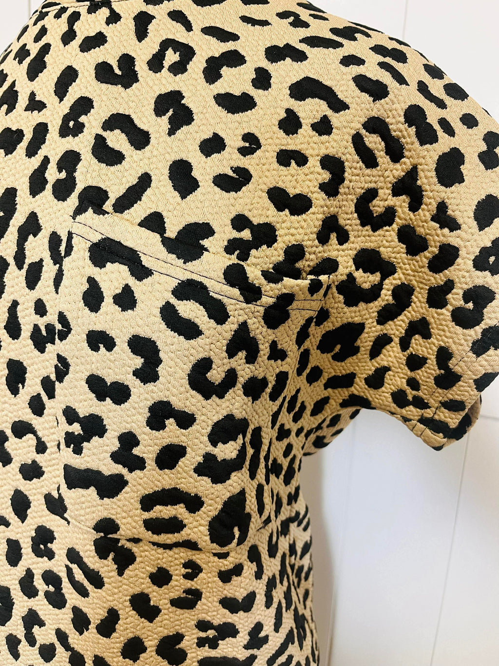 Women’s Leopard Jacquard Pocket Dress SS