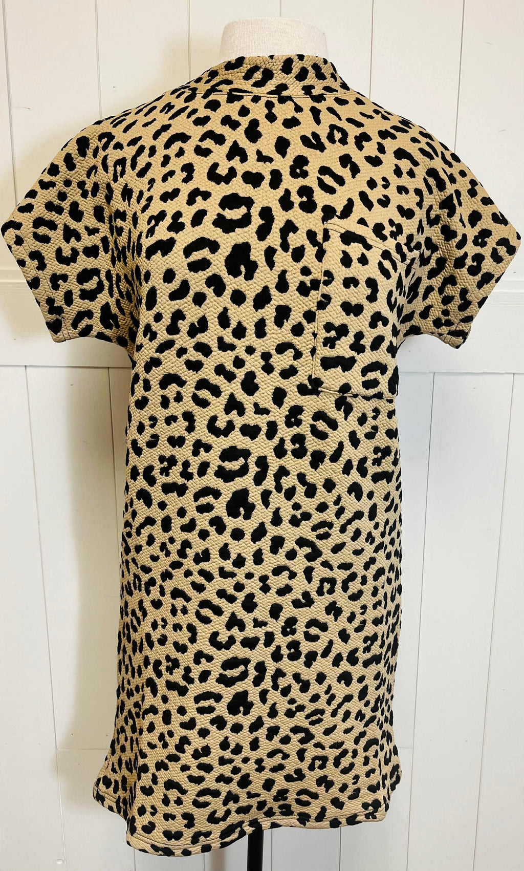 Women’s Leopard Jacquard Pocket Dress SS