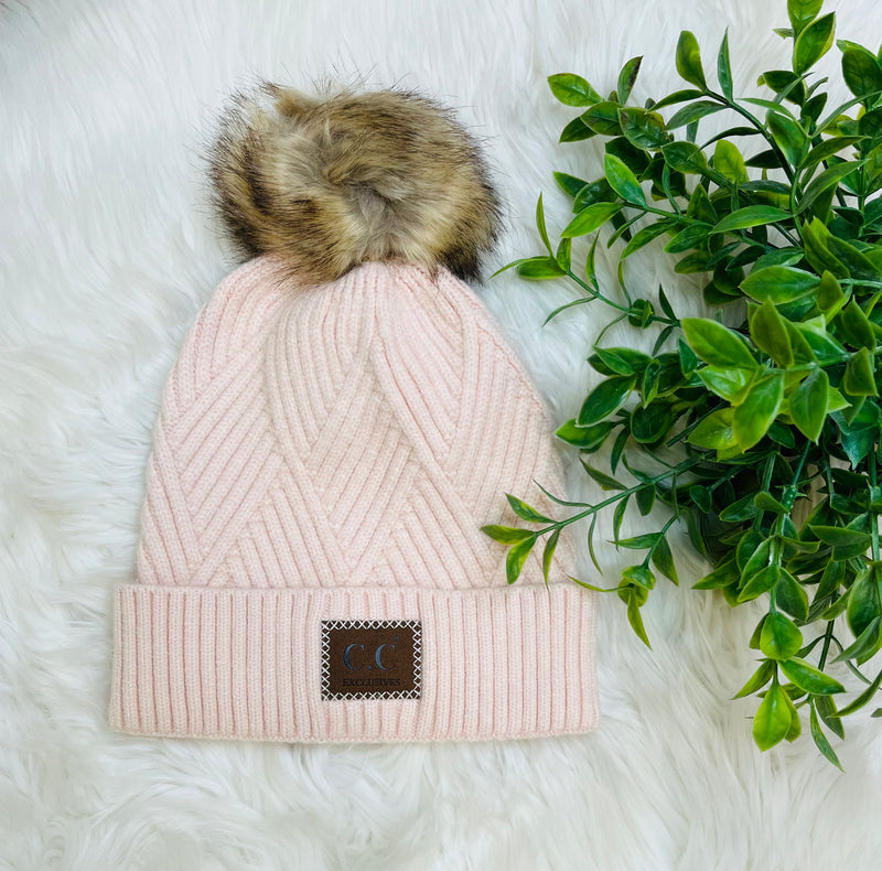 Women’s Light Beige CC beanie