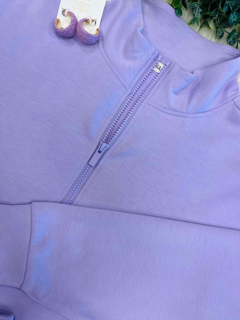 Women’s Lilac Quarter Zip Scuba Jogger Set
