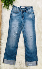 Women’s MICA High Rise Straight Asymmetrical Waistband Jeans