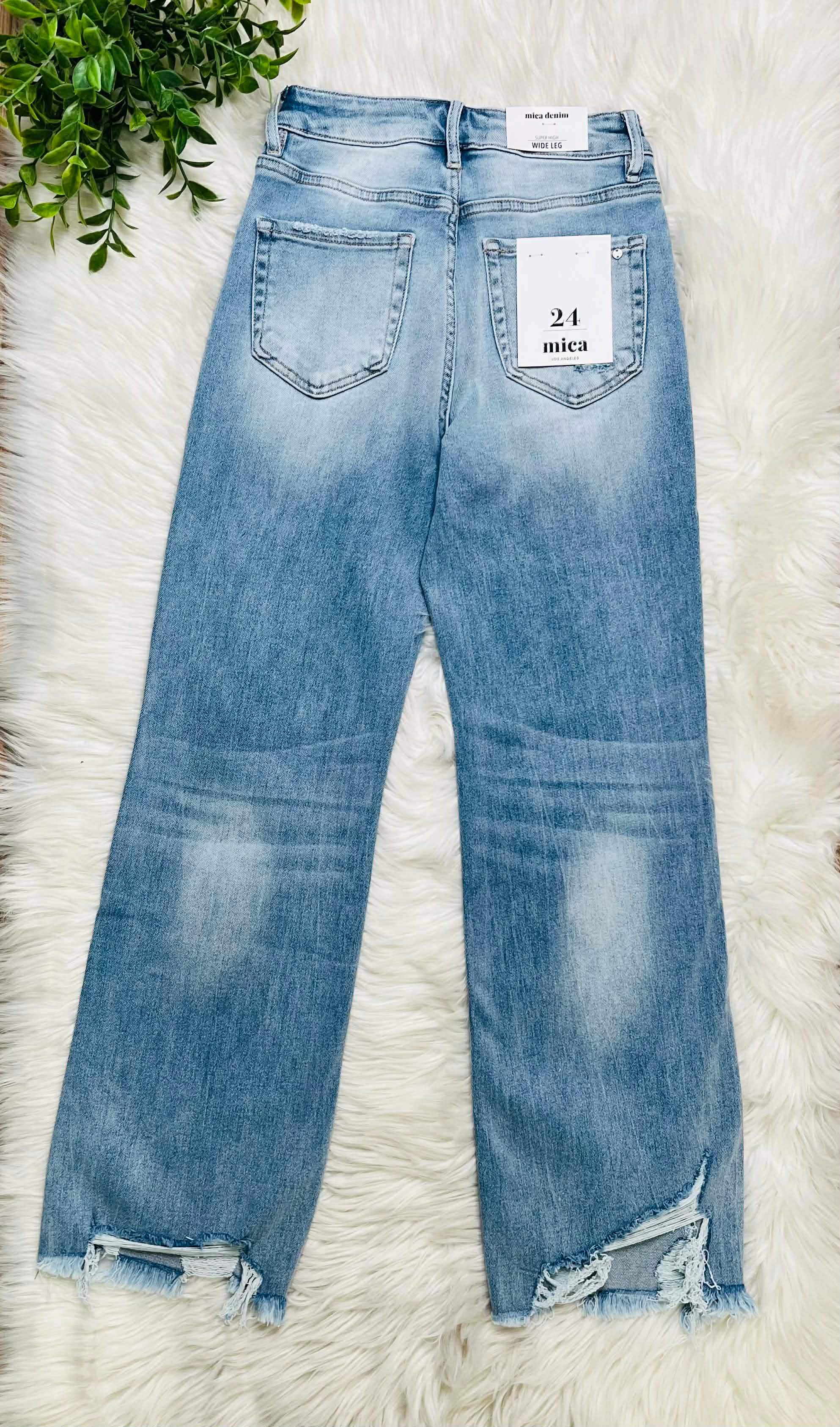 Women’s MICA Super High Rise Distressed Jeans Style #522M