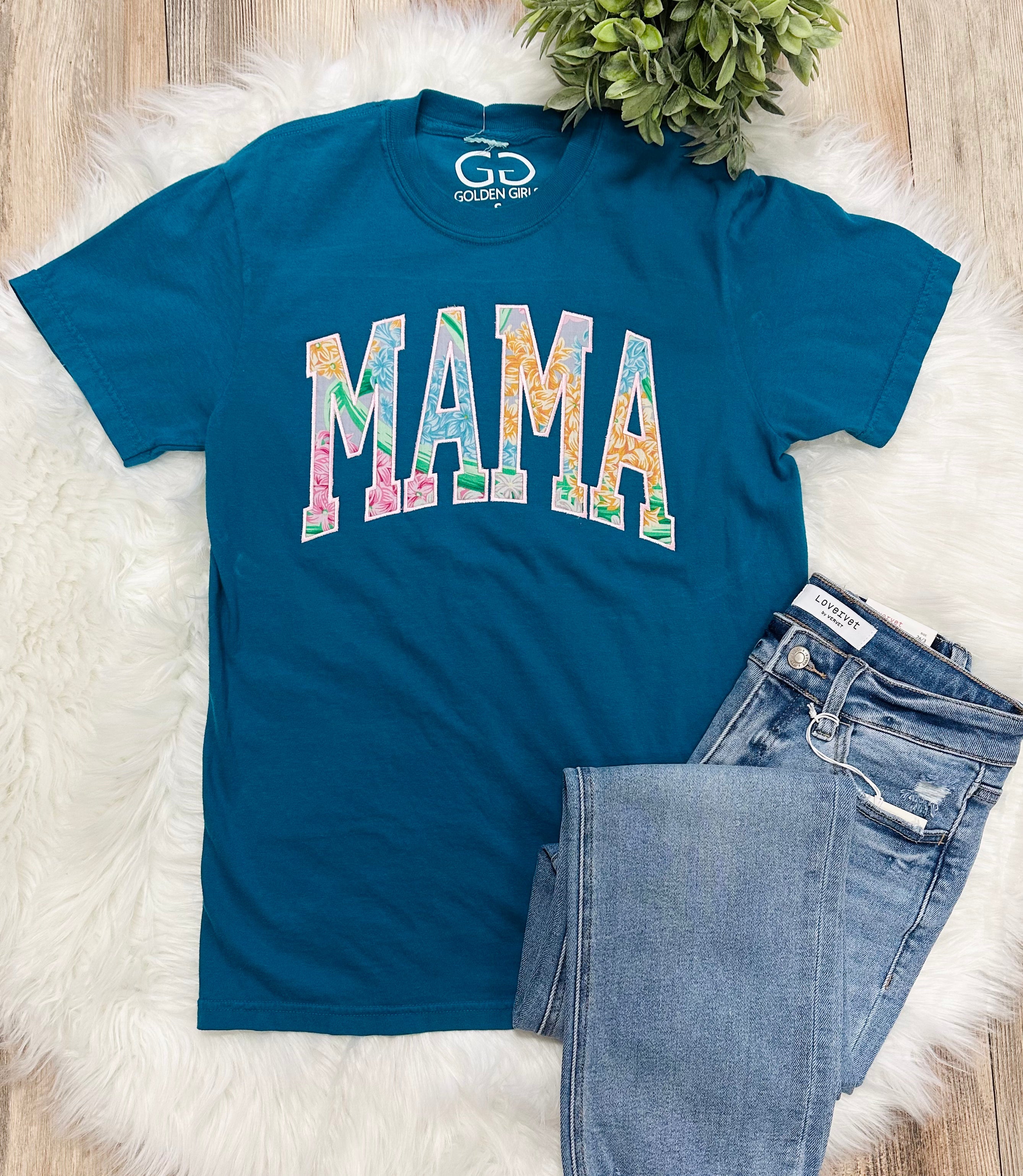 Women’s Mama floral print Graphic Tee