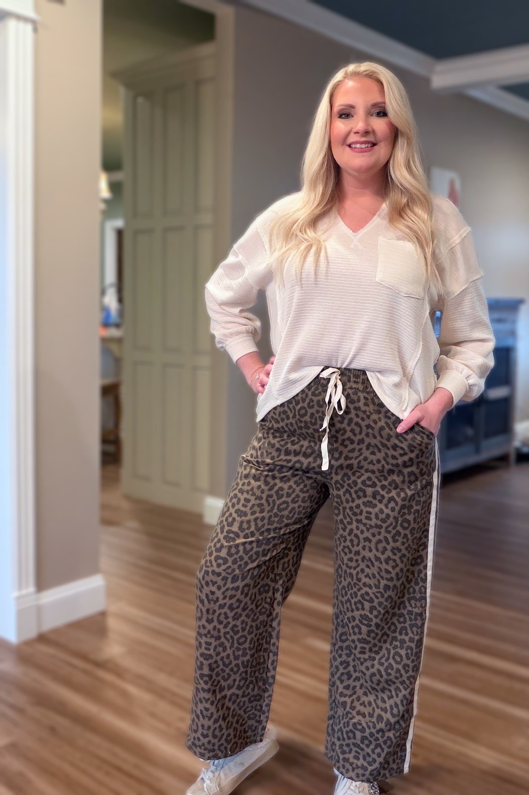 Women’s Mocha Leopard Pants