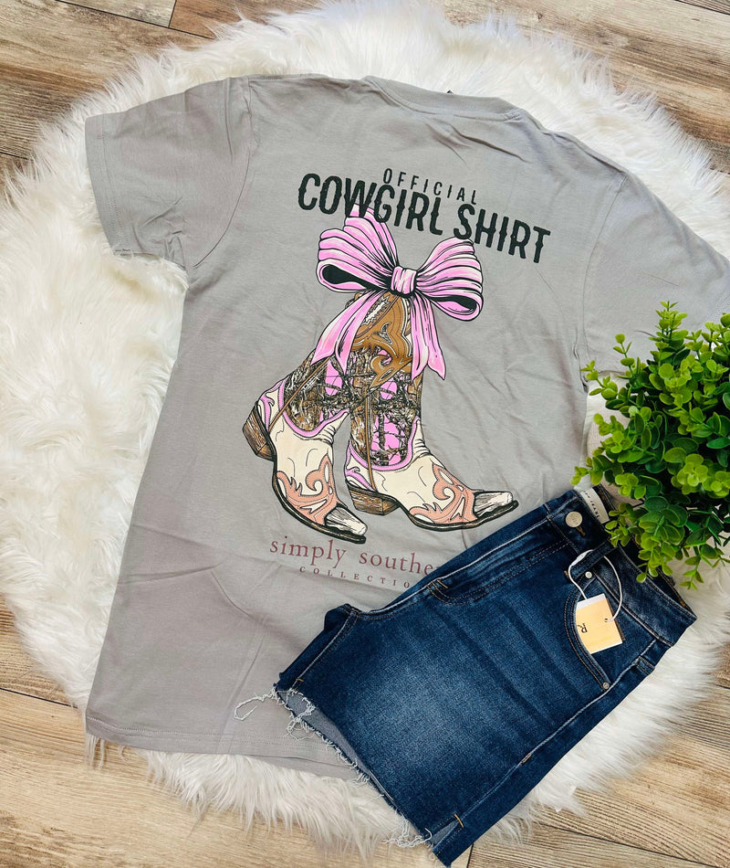 Women’s “Official Cowgirl Shirt” Simply Southern Tee