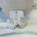 Women’s Pearl Hoop Earrings