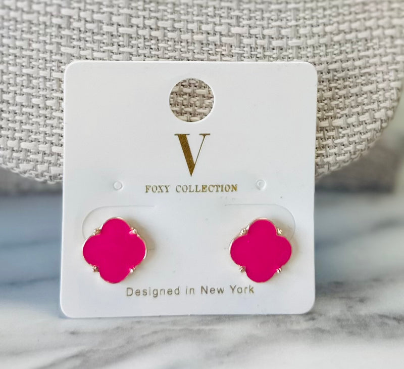 Women’s Pink and Gold Earrings
